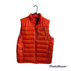 North Face Orange Down Vest